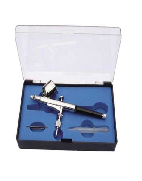 Aérographe à double action 130 stylo à pulvérisation pneumatique avec tuyau et pistolet pour pistolet pour les tatouages à ongles gâteau de peinture corporelle fabriquant un modèle de jouet Air 4735997