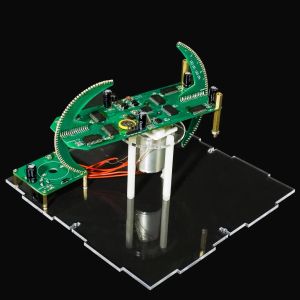 Kit de LED rotatif sphérique à double axe Affichage de l'horloge de télécommande Microcontrôleur DIY Production électronique
