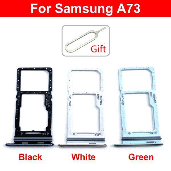 Double carte pour Samsung A23 A53 5G A73 Micro Nano SIM Carte Carte Tray Chip à machine à sous Tiroir Adaptateur Adaptateur + broche