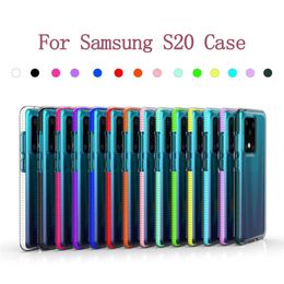 Coque de téléphone double couleur 2 en 1 pour Samsung Galaxy S20, étui de protection à motif Ultra étanche, coque en TPU pour Samsung S20