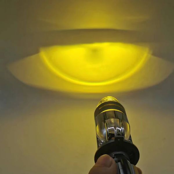 Dual color H4 Mini LED LED BULBS H4 CARRO CAR CANBUS H4 Proyector Lente Celeblina 6000K High High White Amber Beam 3000K