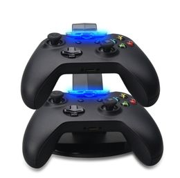 Dual Controllers Charger Charging Dock Stand Station voor Play Station 4 PS4 PS 4 Xbox One Game Gaming Wireless Controller Console1653249