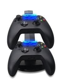 Dual Controllers Charger Charging Dock Stand Station voor Play Station 4 PS4 PS 4 Xbox One Game Gaming Wireless Controller Console3003341