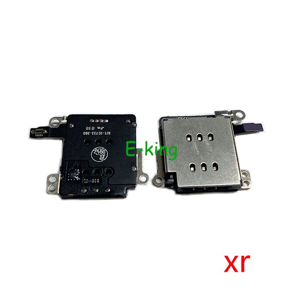 Dual para iPhone X XS XR 11 12 Pro Max Mini Micro Sim Lector de lector de tarjetas Conector de ranura de bandeja