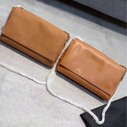 Dual Front and Back Bag Dames Handtassen Portemonnees Suède Effen Lederen Crossbody Bag Top Kwaliteit Ketting Single Shoulder Messenger Bag