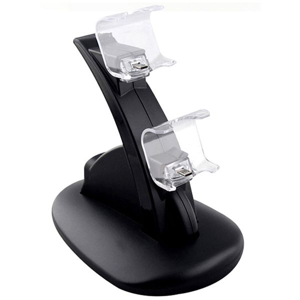 DUAL LED USB Cargador Dock Docking Cradle Station Soporte para inalámbrico Sony Playstation 4 PS4 pro slim xbox one Controlador de juego Carga 30pcs