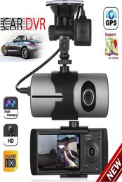 Dual Lens GPS-camera HD Auto DVR Dash Cam Videorecorder GSensor Nachtzicht 7214542