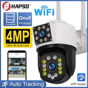 Dual Lens IP Camera Outdoor 2K WiFi PTZ Scherm Auto Tracking Waterdichte P2P Onvif Video Beveiliging CCTV Cam ondersteuning NVR