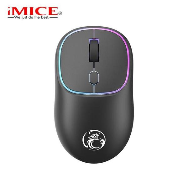 Souris Gamer double Mode Souris sans fil de type C Souris de bureau rechargeable Compatible muet USB Souris de jeu 4 touches