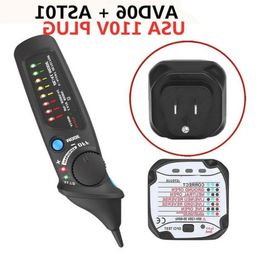 Medidores de voltaje de modo dual Detector de CA sin contacto Probador Enchufe Toma de corriente de pared Circuito Polaridad Disyuntor KIT Cxxiv