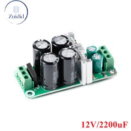 Módulo de amplificador de placa de filtro de potencia dual 12V 15V 470UF 1000UF 2200UF Regulador de Voltager Op Amp Rectificador OP Positivo y Negativo