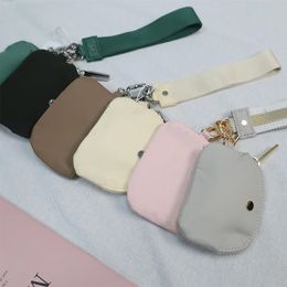 Craquelet à bracelet à double pochette Lu Femmes portefeuille portefeuille de concepteur de portefeuille miniproofer