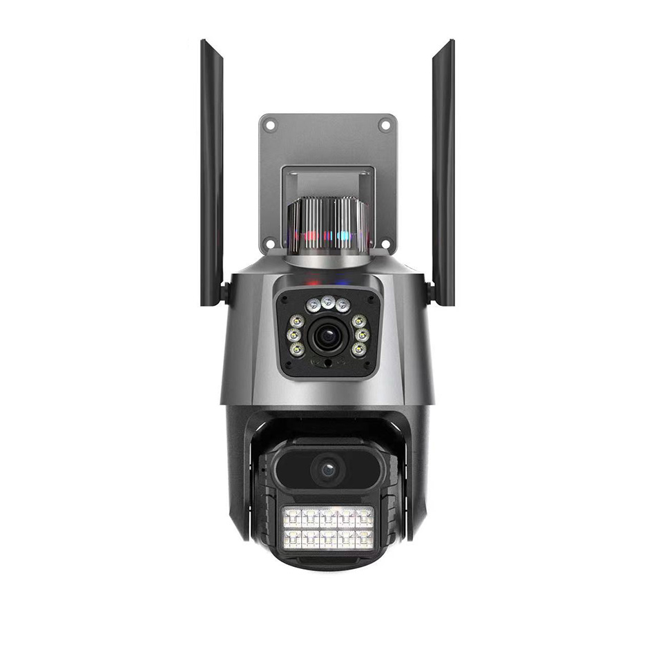 Dual Screen Auto Tracking Waterproof Security Video Surveillance Light Alarm IP Camera 4K Outdoor WiFi PTZ Lens CCTV ddmy3c