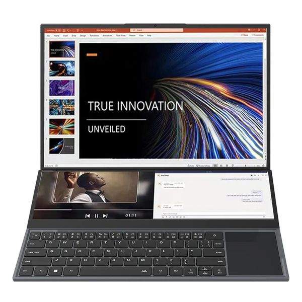 Portátil de doble pantalla LCD táctil de 14 pulgadas 32GB/16GB/8GB RAM 2TB/1TB/512GB SSD I7 10. ª generación 6 núcleos portátiles para videojuegos