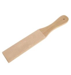 Double face lame en cuir Strop Cutter rasoir aiguiseur polissage manche en bois qualité affûtage Strop outil de cuisine Gadgets183z3361405