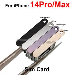Double SIM Play pour iPhone 14 Pro Max 14Plus 14pro 5G SIM Carte Holder Slot Remplacement Pièces 6.1 / 6,7 pouces