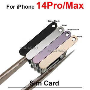 Dubbele SIM -lade voor iPhone 14 Pro Max 14Plus 14Pro 5G Sim Card Holder Slot Replacement Parts 6.1/6,7 inch