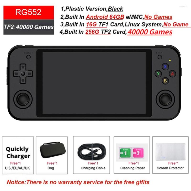 Sistema duplo Console portátil 4200 Retro Games 5.36 IPS Touch Screen PD Charge Android Linux Portable Game Player