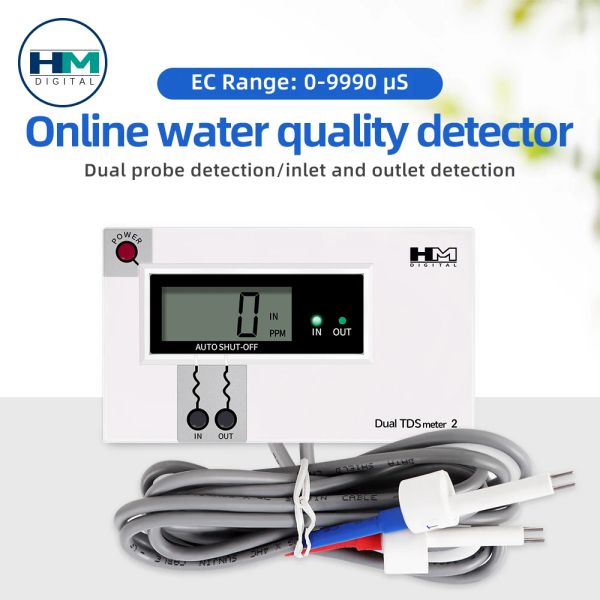 Tester de qualité de l'eau DUAL TDS DM1 / DM2 TDS METER METTRE DIGITAL TESTER Aquarium Pool accessoires