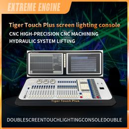 Dubbel touchscreen A volites Tiger Touch Plus DMX-podiumlichtconsole Professionele DMX512-controller voor disco DJ-feestapparatuur TT PLUS