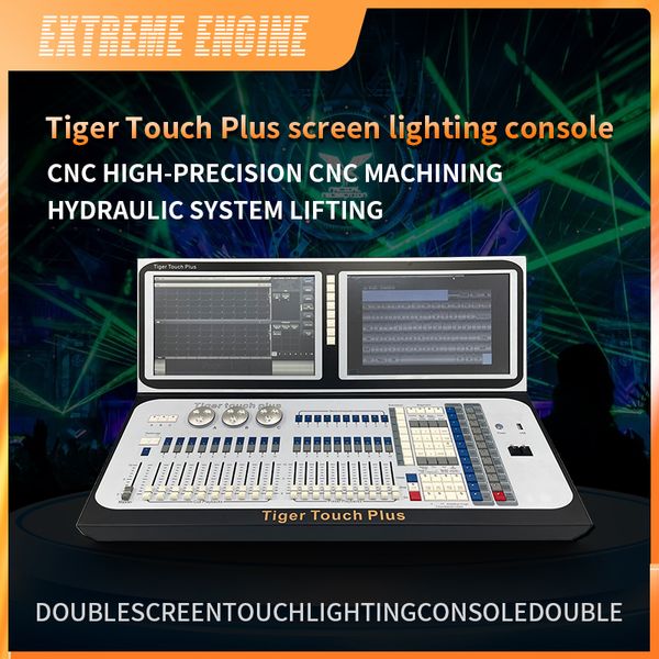 Pantalla táctil dual A volites Tiger Touch Plus DMX Consola de luces de escenario Controlador profesional DMX512 para equipos de discoteca DJ Party TT PLUS