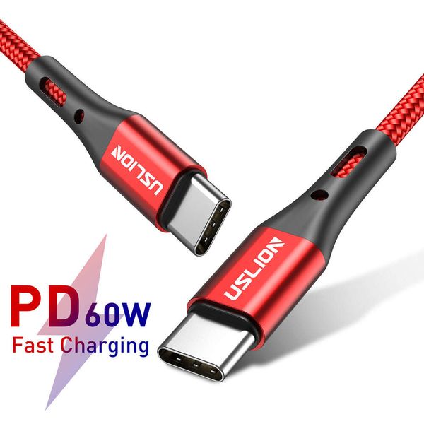 Cable de carga rápida de doble tipo-C con interfaz PD 3A para teléfonos móviles