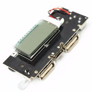 Freeshipping Dual USB 5V 1A 2.1A Mobiele Power Bank 18650 Batterijlader PCB Power Module Accessoires Voor Telefoon DIY Nieuwe LED LCD Module Board