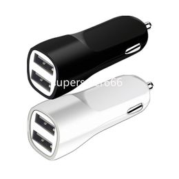 Cargador de coche USB Dual, cargador Universal de adaptador de corriente automático para iphone 14, 15, 12, 13, Samsung s8, s9, s10, S23, S24, htc, lg S1