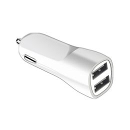 Dubbele USB -poorten 2.1A autoladerladen Power Adapter voor iPhone X 11 12 13 14 15 Pro Max Samsung S20 S23 S24 Android Telefoon MP3 MP4 GPS -hoofdtelefoon