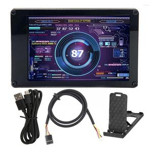 Dual USB Secondary Display 3.5 Inch IPS DIY Computer Temperature Monitoring CPU GPU RAM HDD Acrylic For Mini ITX Case AIDA6 L4Z4