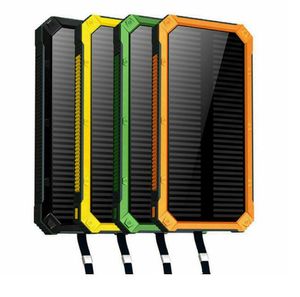 Dubbele USB Solar Power Bank Energy Camping zaklampkast zonnepanelen USB Micro -uitgangslader Power Bank Nesting