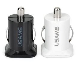 Double USB USAMS 5V 31A Chargeur de voiture USB Adaptateur de charge rapide 2 Port Chargeur de téléphone portable pour iPhone 7 8 Plus x Samsung S8 S8 plus iphon6344845