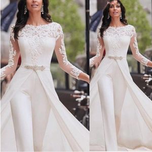 Dubai Country Prom Dresses Pant Suits A Line Royal Navy High Split Lange Mouw Formele Feestjurken Jumpsuit Celebrity Jurken 2020