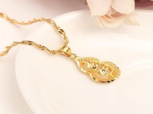 Dubai Real 24K Geel Fine vaste goud vriendin vrouwen hanger ketting gouden kleur sieraden fortuinen feestje bruiloft geschenken182M8514964