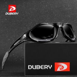 Dubery Fashion Sport Style Polarise Sunglasses Men Not Brand Super Light Small Frame Sun Goggles Outdoor Travel UV Goggles N46 278U