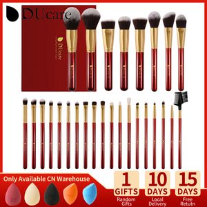 Ducare 8-27pcs Makeup Brushes Set Synthetic Goat Hair Cosmetic Powder Foundation Foundation Make Up Brush Pinceaux de Maquilage 220616