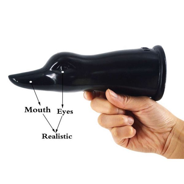 Forme de tête de canard Forme d'énorme gode vagin anal plug sexy jouet pour hommes femmes stimulateur de mamelon de boudonnage