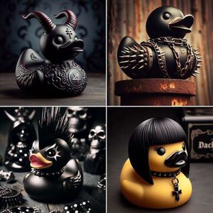 Duckieville Satan Punk Death Rock Valentina Lady Gothic Girl Duck