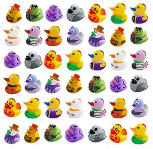 Ducks Halloween Rubber Baby Toys Party Supplies Kids Shower Bath Bath Toy Float Souaky Sound Duck Water Play Game Gift for Children