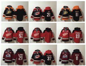 Old Time Hoodie Trevor Zegras Hockey Jersey Steve Yzerman Moritz Seider Sebastian Aho Avalanche Nathan MacKinnon Cale Makar Svechnikov Maat S -XXXL