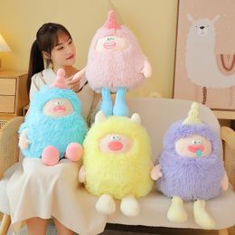 Dudu Hair long Petit Monster Toy en peluche Eyes drôles Small Monster Doll Ugly Mignon petit gros