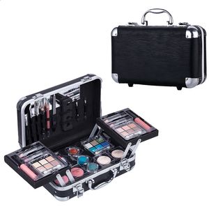 Duer lika noire portable professionnel 24 couleurs farces fard à paupières Blush Cosmetic Foundation face maquillage de poudre de poudre