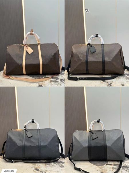 Bolso de lona Bolsos de lona de diseñador Bolso de lujo Gran capacidad 50 55 CM Bolso de hombro de viaje para mujer para hombre Paquetes deportivos al aire libre Bolsos de lona clásicos Bolso de diseñador