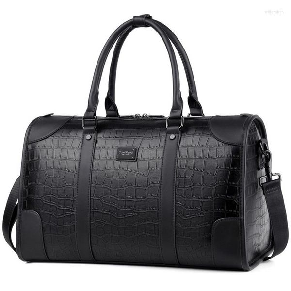 Sacs polochons 2023 mode hommes Alligator Crocodile motif cuir voyage sacs à main hommes sac à bandoulière messager bagages ordinateur portable