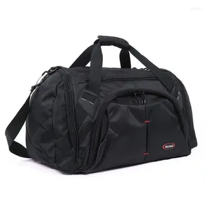 Plunjezakken 45L Reistas Heren Grotere capaciteit Bagagetas Sportschoolschouder 1680D Nylon Waterdichte stof