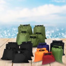Sacs polochons 5 pièces sac de rangement étanche pour la natation en plein air pochette de plage multifonctionnelle Rafting pour la dérive de traçage de rivière