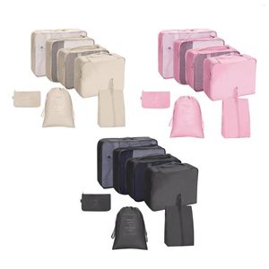 Bolsas de lona 7x Equipaje de viaje plegable Embalaje Ropa Organizador de almacenamiento Organizador Impermeable Nylon Ligero para