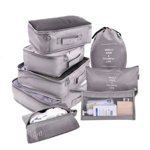 Duffel Bags 876 Pieces Set reisorganisator opbergtassen kofferset opslagcases draagbare bagage organisator klede schoenvak 230812