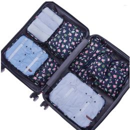 Duffel Bags 8pcs/set Packing Cube Travel Men Women Portable grote capaciteit Kledingschoenen Sorteren Organisator Bagage Accessoire Accessoire zakje