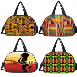 Sacs polochons motif Afro imprimé sac de voyage femme afro-américaine fourre-tout Duffle manque fille sacs à main magiques stockage multifonctionnel